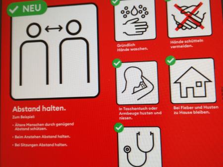 Anweisungen zum Corona Virus